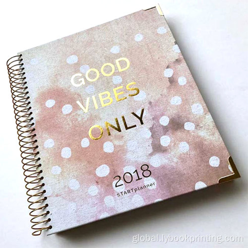 China Hardcover Spiral Journal Notebook Planner With Pocket Factory